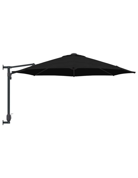Ombrello da giardino Nero 248 x 248 x 148 cm