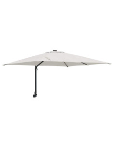 Ombrello da giardino Sabbia 248,5 x 247,5 x 160 cm 2