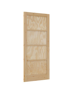 Porta Interna Naturale 86 x 198,5 cm Legno compensato 2