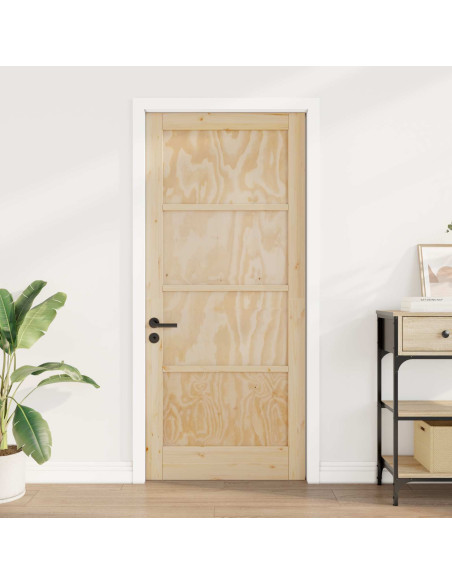 Porta Interna Naturale 86 x 198,5 cm Legno compensato