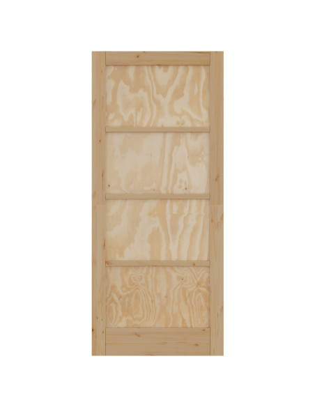 Porta Interna Naturale 86 x 198,5 cm Legno compensato