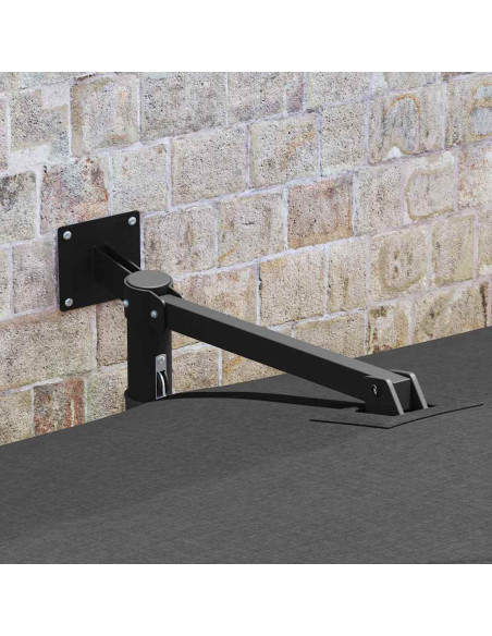 Ombrello da giardino Antracite 248,5 x 247,5 x 160 cm