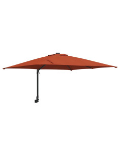 Ombrello da giardino Terracotta 248,5 x 247,5 x 160 cm 2