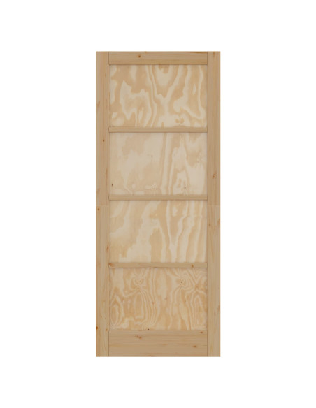 Porta Interna Naturale 86 x 211 cm Legno compensato