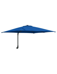 Ombrello da giardino Azzurro 248,5 x 247,5 x 160 cm 2