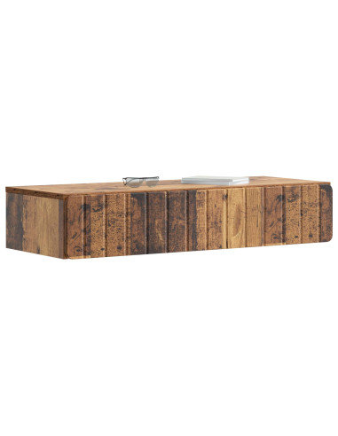 Tavolino da Parete Laterale Legno antico 87,5 x 34,5 x 17 cm