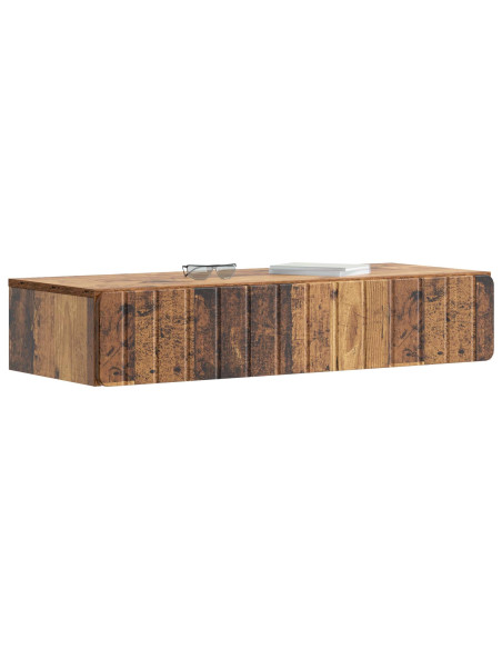 Tavolino da Parete Laterale Legno antico 87,5 x 34,5 x 17 cm