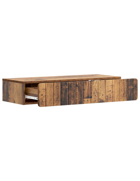 Tavolino da Parete Laterale Legno antico 87,5 x 34,5 x 17 cm
