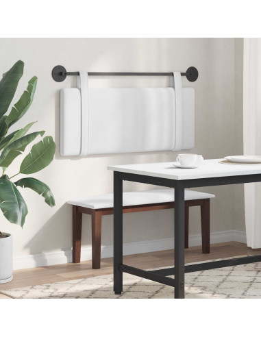 Testata appesa Tinta unita Bianco 110 x 55 x 5 cm Tessuto