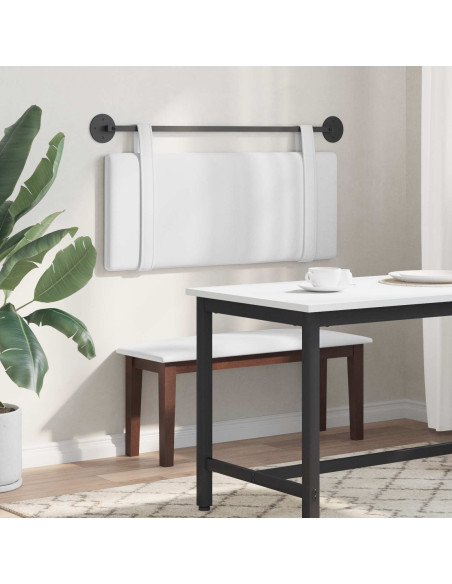 Testata appesa Tinta unita Bianco 110 x 55 x 5 cm Tessuto