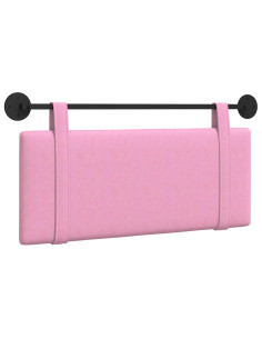 Testata appesa Montaggio a parete Rosa 110 x 55 x 5 cm Tessuto 2