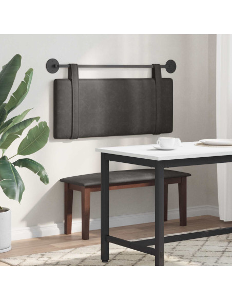 Testata appesa Tinta unita Nero 110 x 55 x 5 cm PU Antico