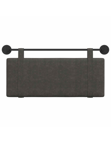 Testata appesa Tinta unita Nero 110 x 55 x 5 cm PU Antico