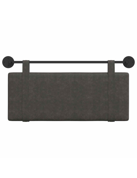 Testata appesa Tinta unita Nero 110 x 55 x 5 cm PU Antico
