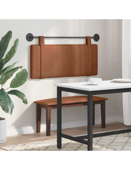 Testata appesa Tinta unita Marrone 110 x 55 x 5 cm PU Antico