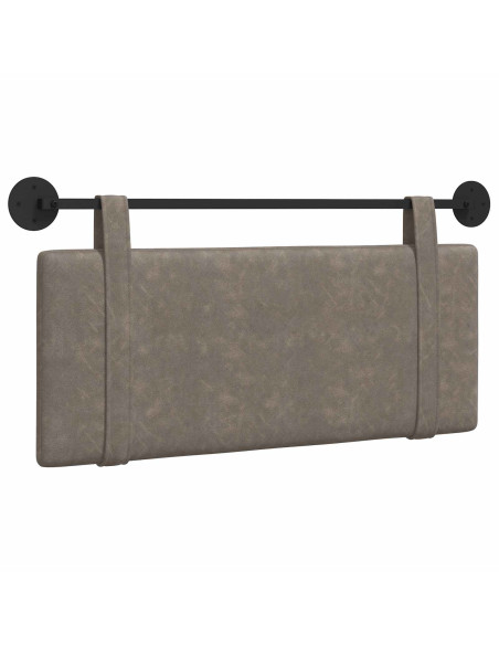Testata appesa Tinta unita Grigio 110 x 55 x 5 cm PU Antico