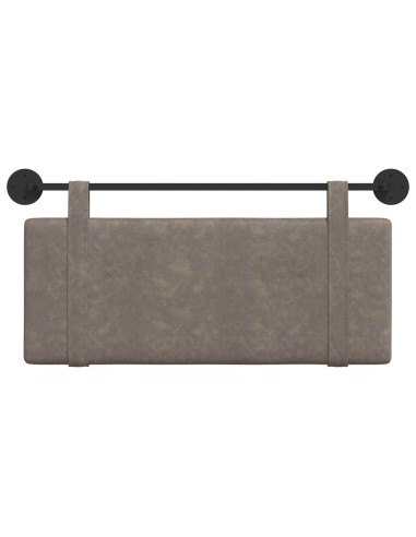 Testata appesa Tinta unita Grigio 110 x 55 x 5 cm PU Antico