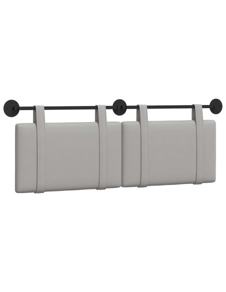 Testata appesa Grigio Nuvola 130 x 55 x 5 cm Tessuto