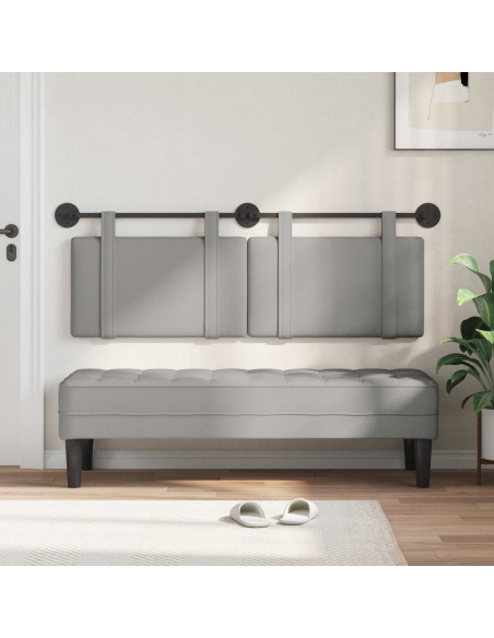 Testata appesa Grigio Nuvola 130 x 55 x 5 cm Tessuto