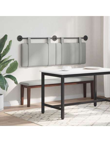 Testata appesa Grigio Nuvola 130 x 55 x 5 cm Tessuto
