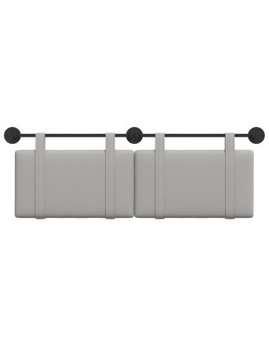 Testata appesa Grigio Nuvola 130 x 55 x 5 cm Tessuto