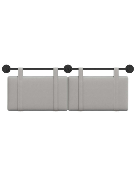 Testata appesa Grigio Nuvola 130 x 55 x 5 cm Tessuto