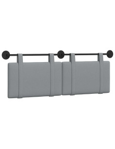 Testata appesa Grigio chiaro 130 x 55 x 5 cm Tessuto 2
