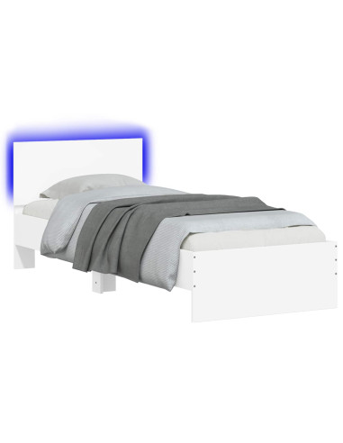 Letto con LED Bianco 80 x 200 cm Legno ingegnerizzato