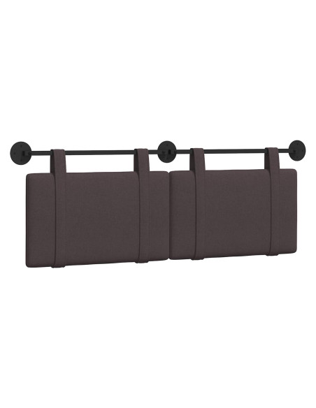 Testata appesa Marrone Scuro 130 x 55 x 5 cm Tessuto