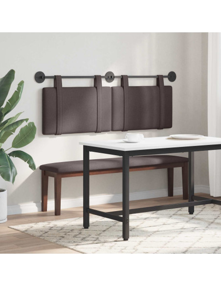 Testata appesa Marrone Scuro 130 x 55 x 5 cm Tessuto