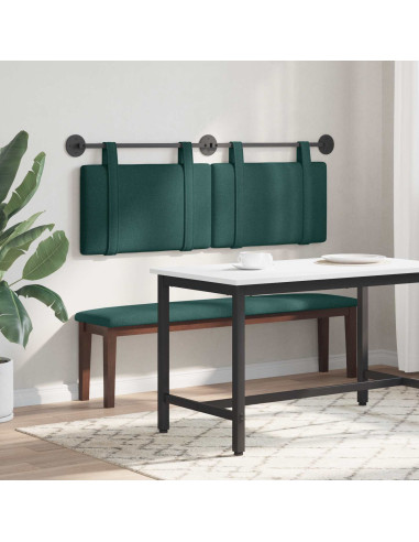 Testata appesa Tinta unita Verde Scuro 130 x 55 x 5 cm Tessuto