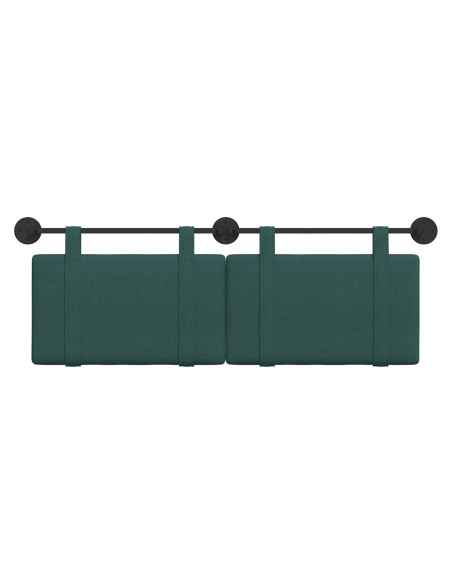 Testata appesa Tinta unita Verde Scuro 130 x 55 x 5 cm Tessuto