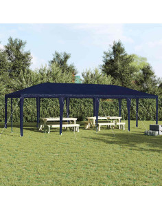 Tenda Party Blu 800 x 400 x 266 cm Polietilene e Acciaio
