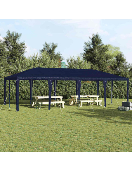 Tenda Party Blu 800 x 400 x 266 cm Polietilene e Acciaio