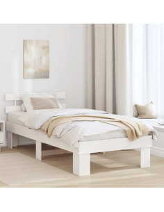 Struttura del letto Bianco 80 x 200 cm Pino massello
