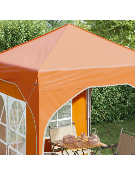 Tenda per feste a pop-up 192 x 192 x 245 cm Arancione