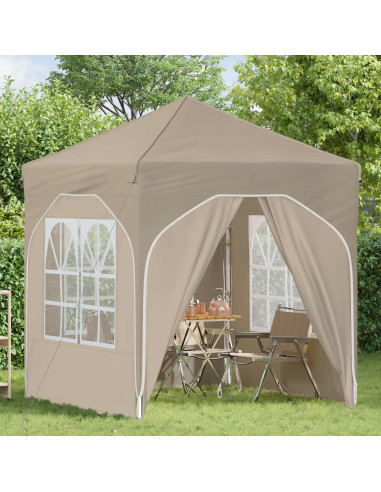 Tenda per feste a pop-up 192 x 192 x 245 cm Crema
