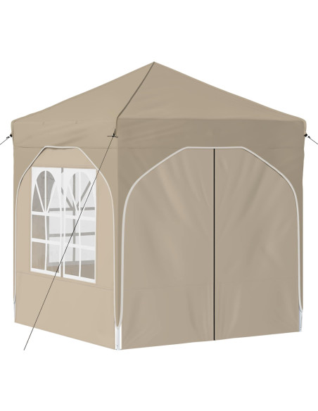 Tenda per feste a pop-up 192 x 192 x 245 cm Crema