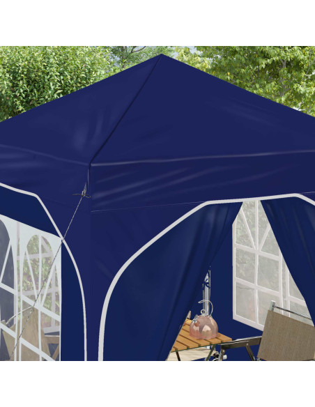 Tenda per feste a pop-up 192 x 192 x 245 cm Blu