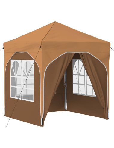 Tenda per feste a pop-up 192 x 192 x 245 cm Beige