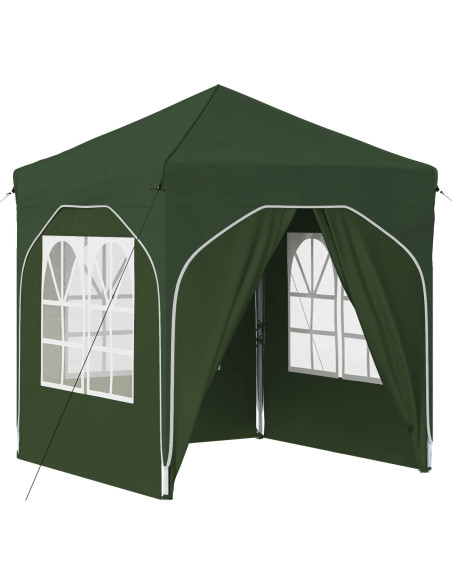 Tenda per feste a pop-up 192 x 192 x 245 cm Verde