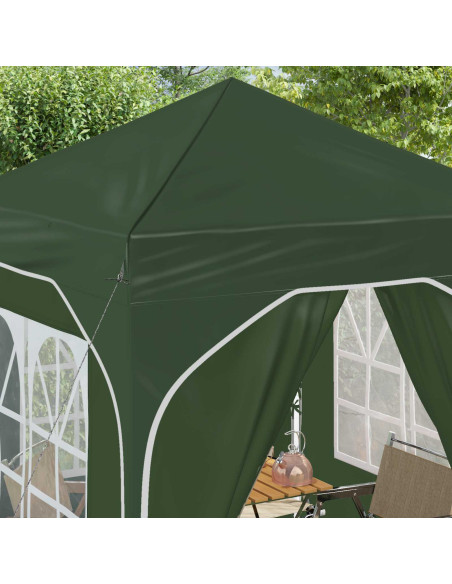 Tenda per feste a pop-up 192 x 192 x 245 cm Verde