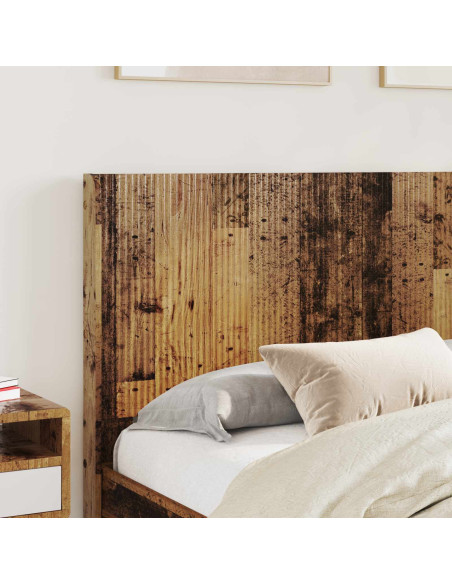 Struttura del letto con stoccaggio e testata Legno antico