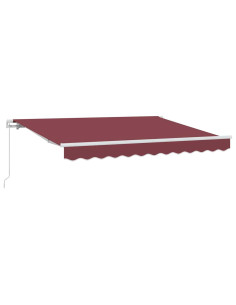 Tenda Retrattile Borgogna 250 x 200 cm Tessuto 2