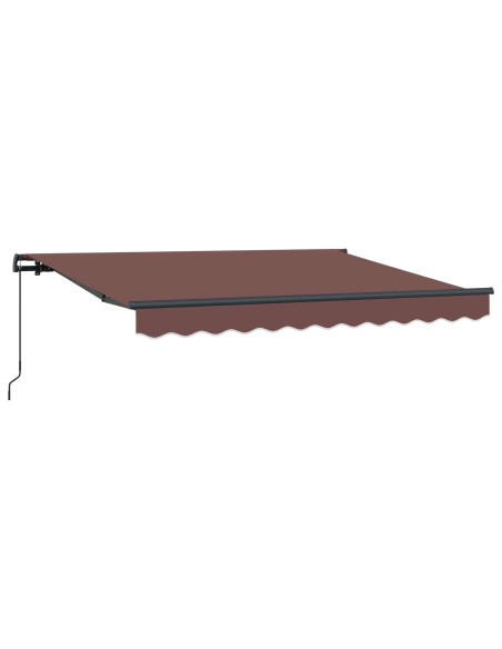 Tenda Retrattile Marrone 250 x 200 cm Tessuto