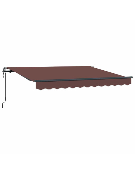 Tenda Retrattile Marrone 250 x 200 cm Tessuto