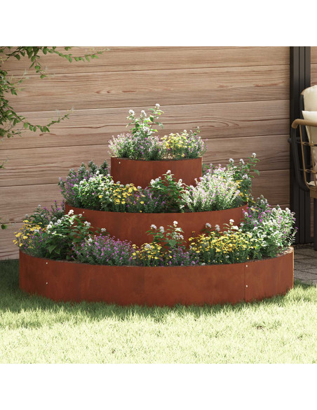 Vaso da giardino Marrone 120 x 120 x 20 cm