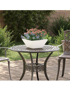 Vaso da giardino Bianco 35 x 35 x 15 cm