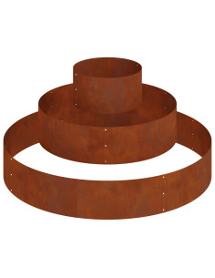 Vaso da giardino Marrone 120 x 120 x 20 cm 2
