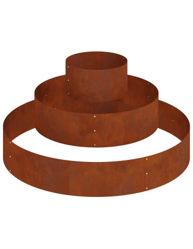 Vaso da giardino Marrone 120 x 120 x 20 cm